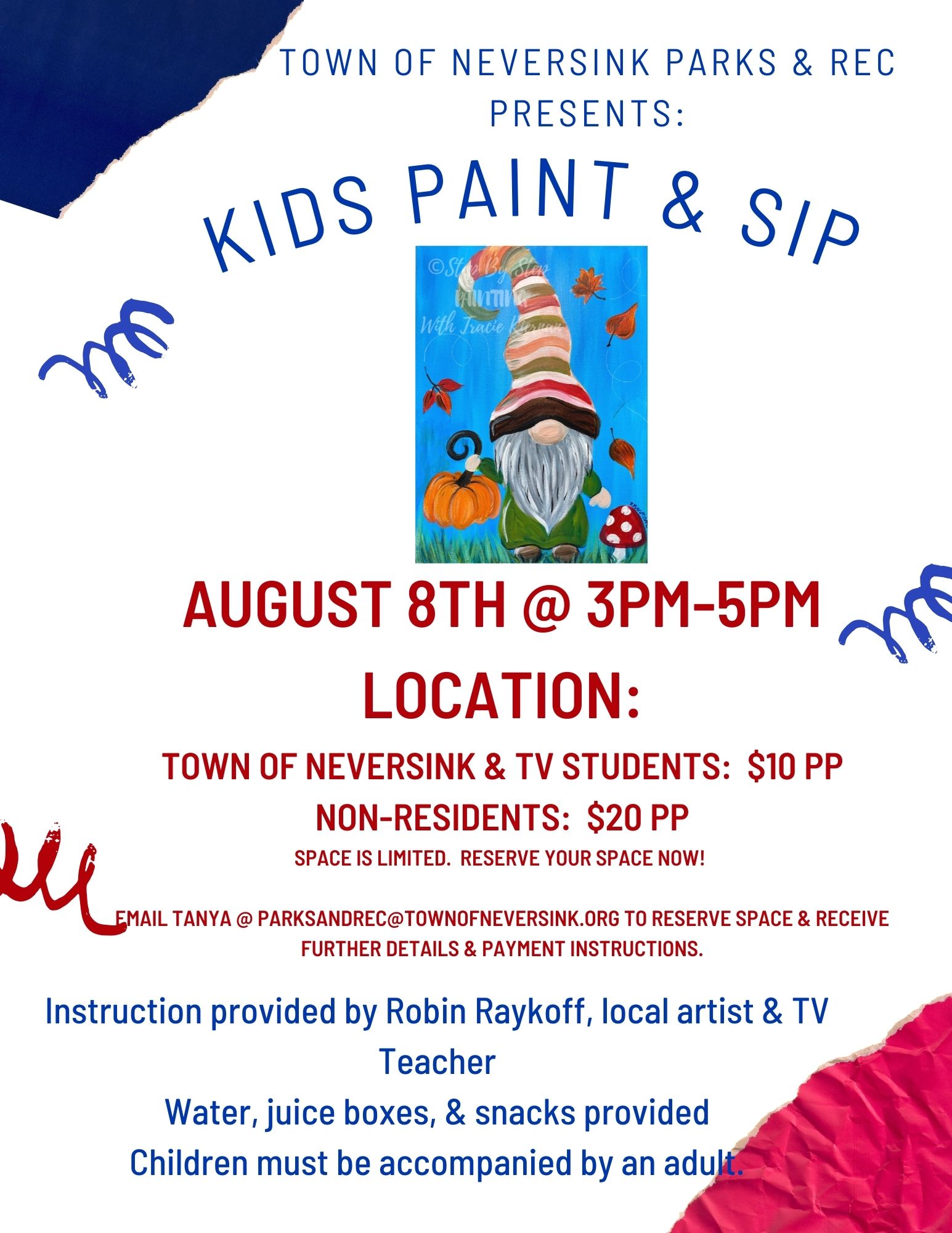 P&R Kids Paint & Sip 08/08/2024