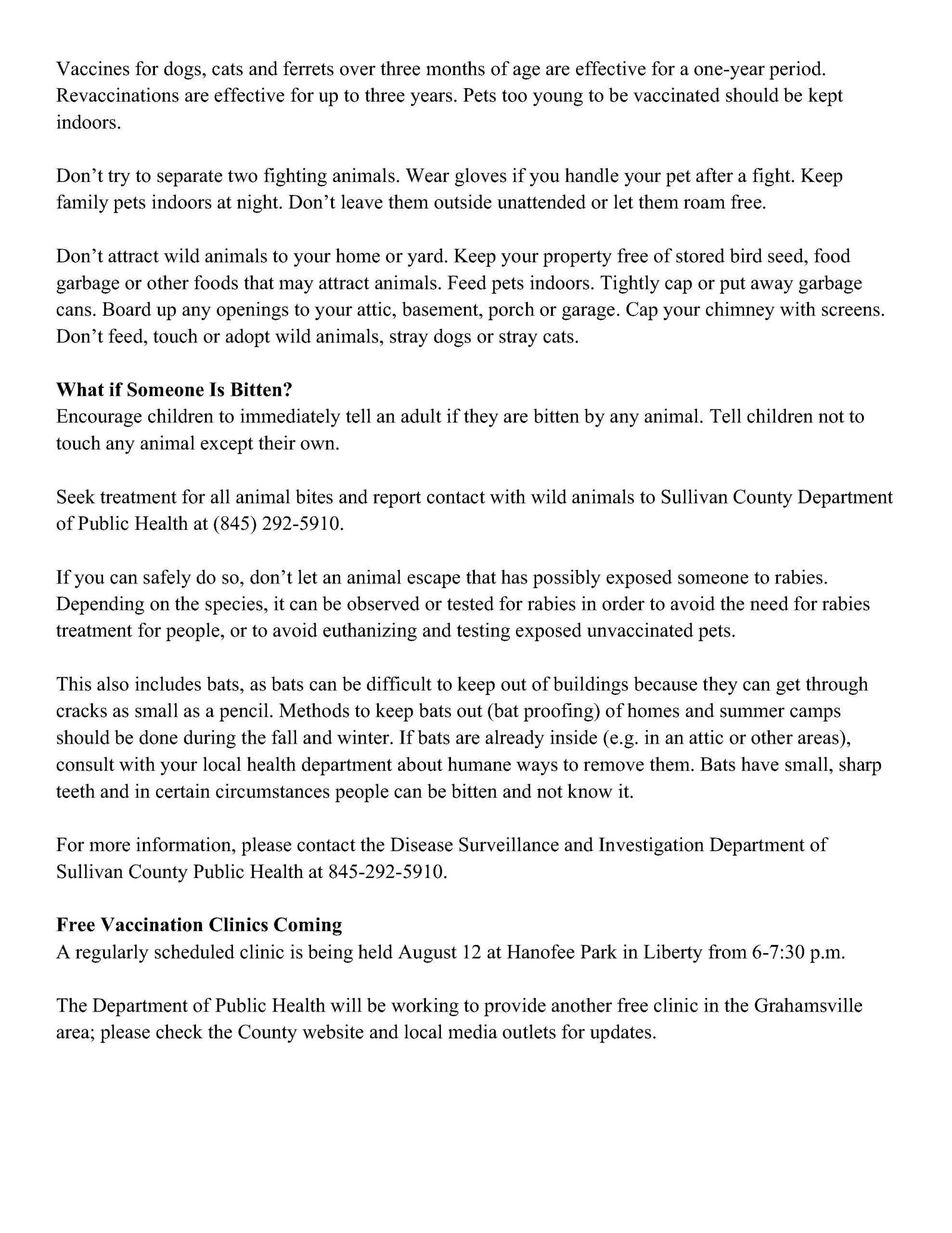 Public Service Announcement