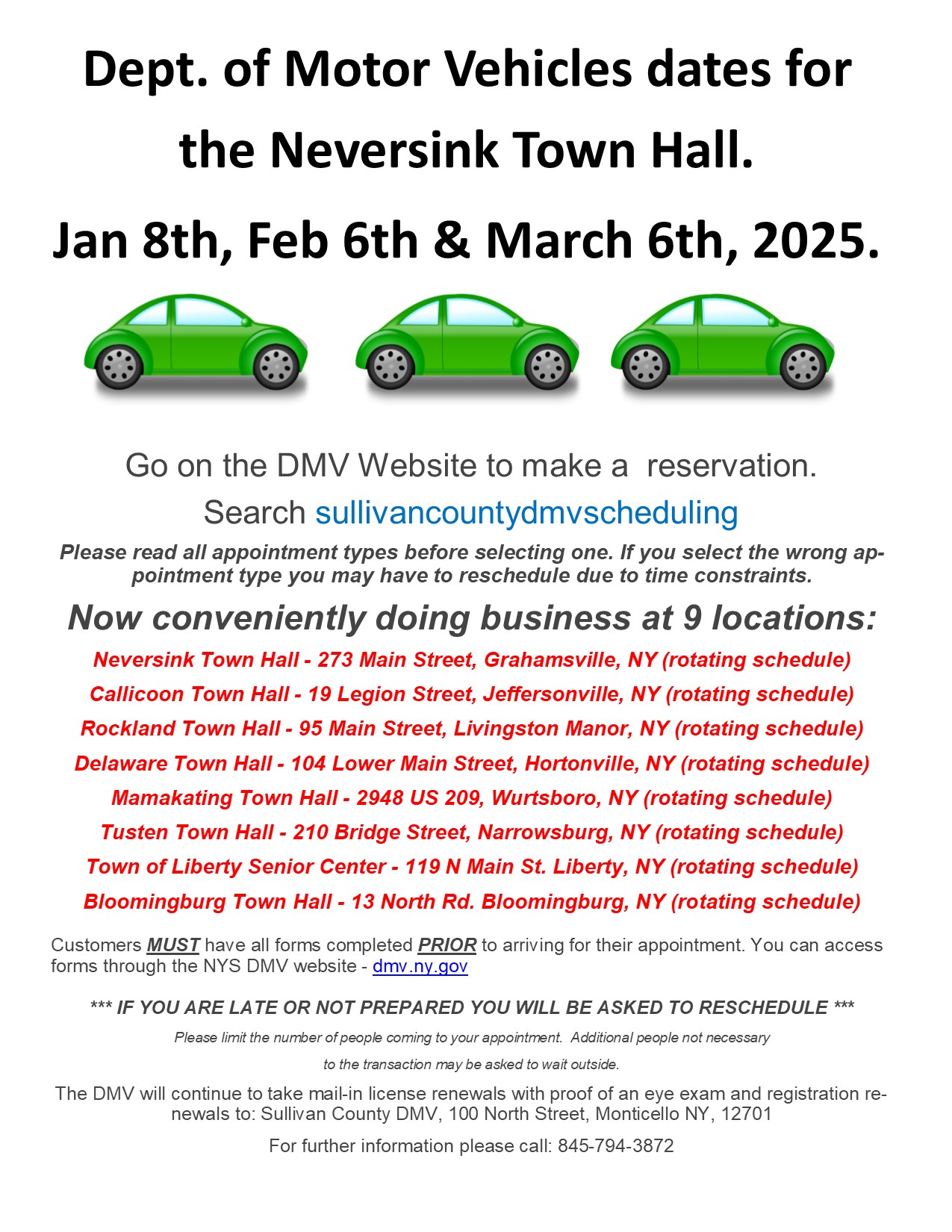 New DMV January Date